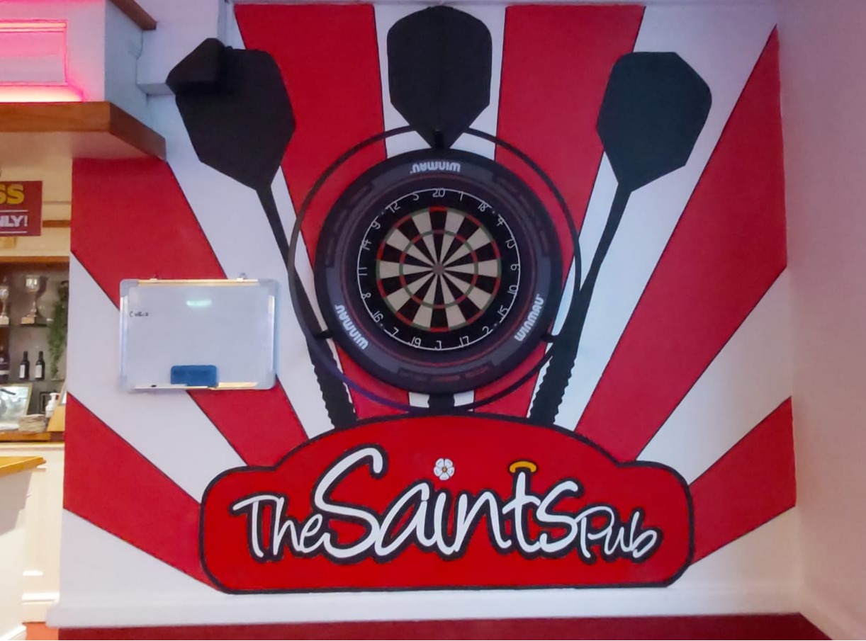 The Saints Pub Millbrook mural example